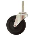 3" SWIVEL CASTER, THREADED