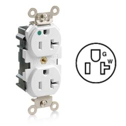 LEV-LOK DUPLEX RECEPTACLE