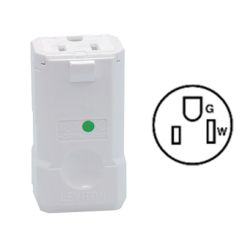 PYTHON PLUG (WHITE) GROUNDING