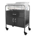 STAINLESS STEEL BASSINET W/