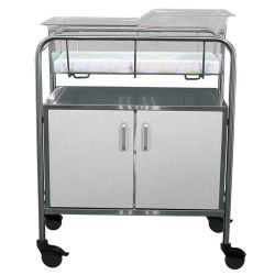 STAINLESS STEEL BASSINET W/