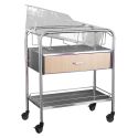 STAINLESS STEEL BASSINET  W/
