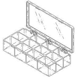 12-COMPARTMENT STORAGE CASE