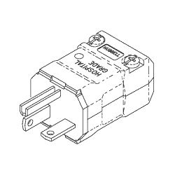 HOSPITAL GRADE MALE PLUG