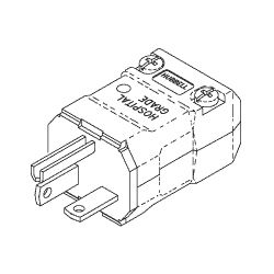 HOSPITAL GRADE MALE PLUG
