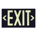 BLACK EXIT SIGN
