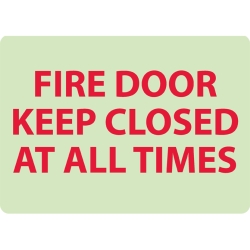 FIRE DOOR KEEP CLOSED SIGN