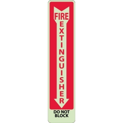 FIRE EXTING/DO NOT BLOCK SIGN