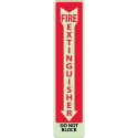 FIRE EXTING/DO NOT BLOCK SIGN