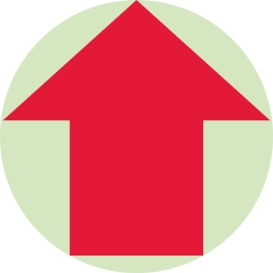 ARROW FLOOR SIGN, 17