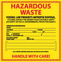 CHEMICAL SP HAZARDOUS WASTE