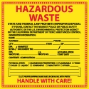 6" X 6" HAZARDOUS WASTE LABELS