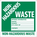 NON-HAZARDOUS WASTE 6"X6"