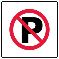 NO PARKING SIGN 24