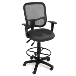 TASK CHAIR-W/ ARMS & FOOT RING
