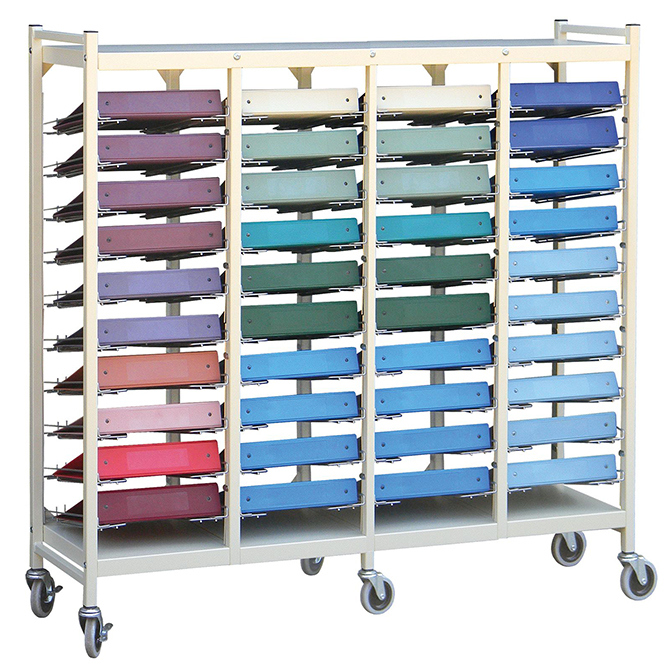 Medical Chart Rack On Wheels