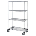 WIRE MOBILE CART W/ 5" POLY