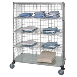 WIRE MOBILE CART W/ GALVANIZED