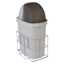 WASTE BIN W/ACCESSORY RAIL