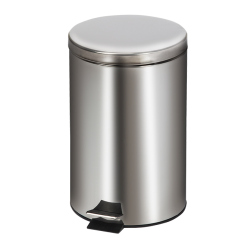 STAINLESS STL TRASH RECEPTACLE