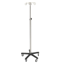 STNLESS STL IV POLE, 4-HOOK
