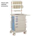 6 DRAWERS MED SUPPLY CART
