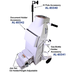 GAS BOTTLE HOLDER FOR WHEELCHR