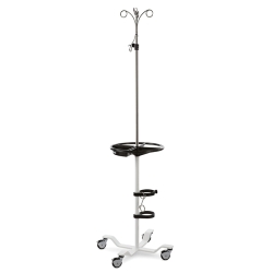 4-LEG IV POLE W/ SUPPORT WHEEL