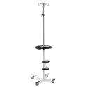 4-LEG IV POLE W/ SUPPORT WHEEL