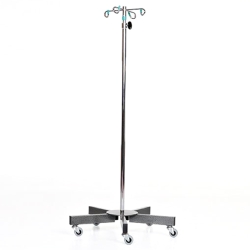 5-LEG IV POLE, CHROME, 24