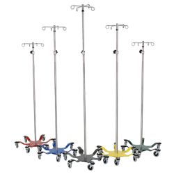 6-LEG IV POLE, CHROME, 22