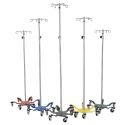 6-LEG IV POLE, CHROME, 22" DIA