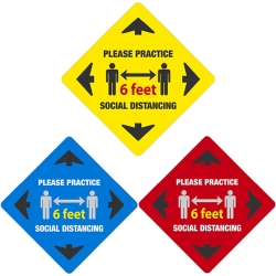 PRACTICE SOCIAL DISTANCE SIGN