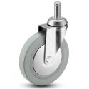 2" CHROME SWIVEL CASTER, TPR