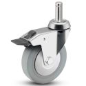 3" CHROME TOTAL LOCK CASTER