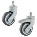 3" SWIVEL CASTER, GRIP RING