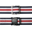 COTTON GAIT BELT - RD/WHITE/BL