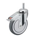 3" STAINLESS TOTAL LOCK CASTER