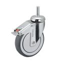 3" CHROME TOTAL LOCK CASTER