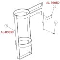 UPRIGHT BOTTLE HOLDER, GREY