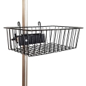 WIRE BASKET FOR IV POLE, BLACK