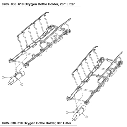 O2 BOTTLE ASSEMBLY, GREY