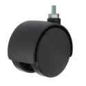 50MM TWIN WHL CASTER, THREADED