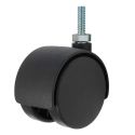 60MM TWIN WHL CASTER, THREADED