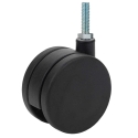 60MM TWIN WHL CASTER, THREADED