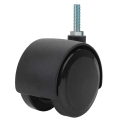 50MM TWIN WHL CASTER, THREADED