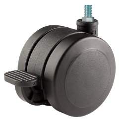 60MM TWIN WHL UNHOODED, THREAD