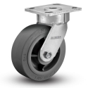 4" SWIVEL PLATE CASTER, X-SOFT