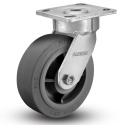 6" SWIVEL PLATE CASTER, X-SOFT