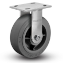 6" RIGID PLATE CASTER, X-SOFT